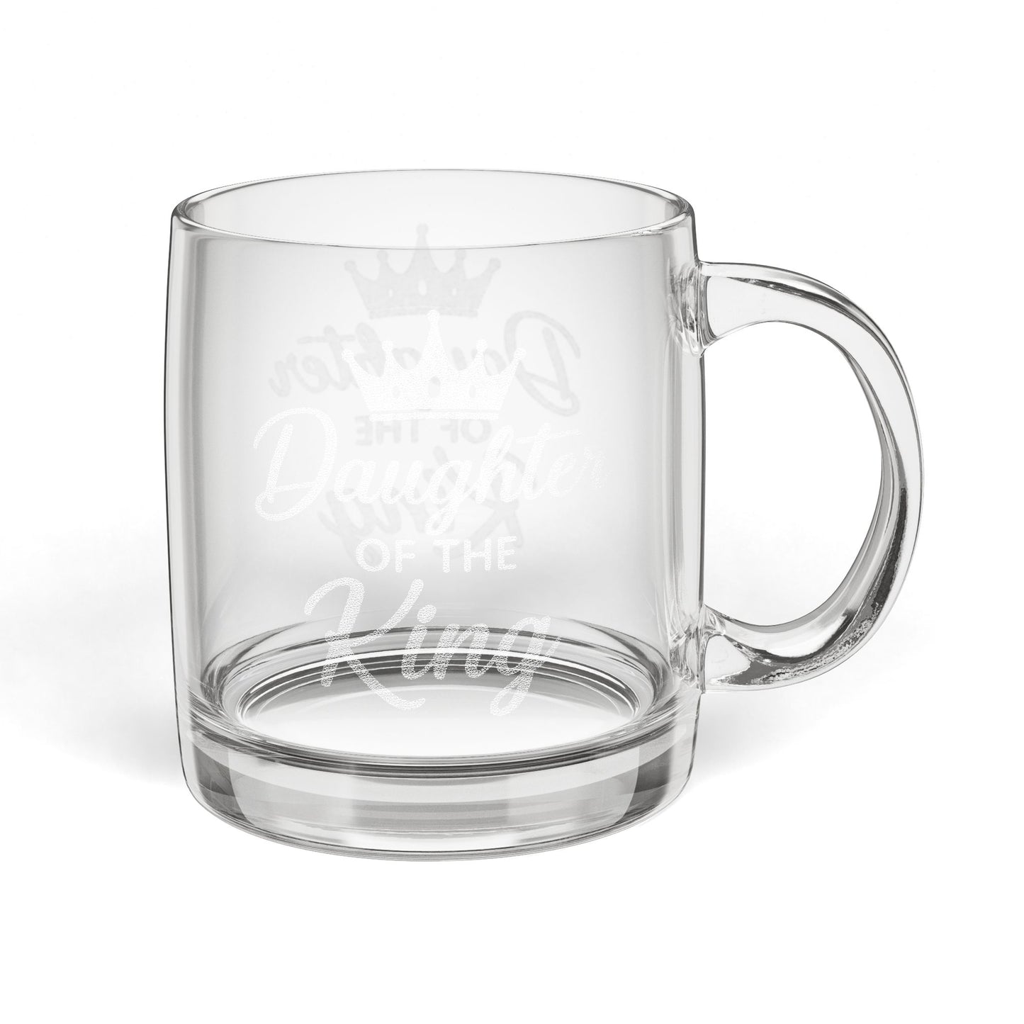 God’s Princess™ - Glass Coffee Mug, 12.25oz (Engraving)