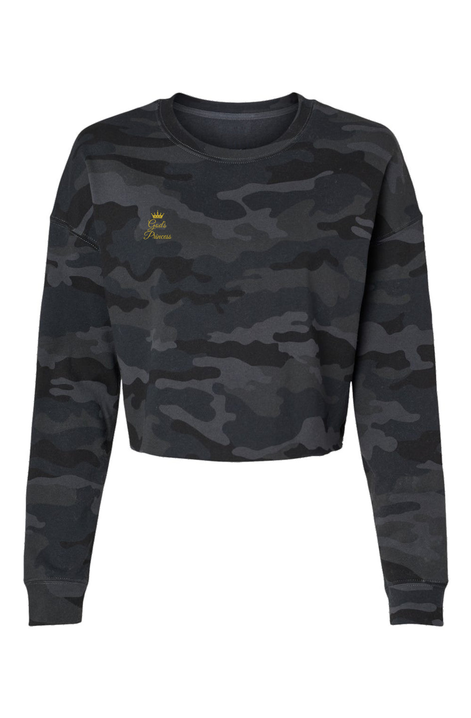 God’s Princess™ - Lightweight Camo Cropped Crew